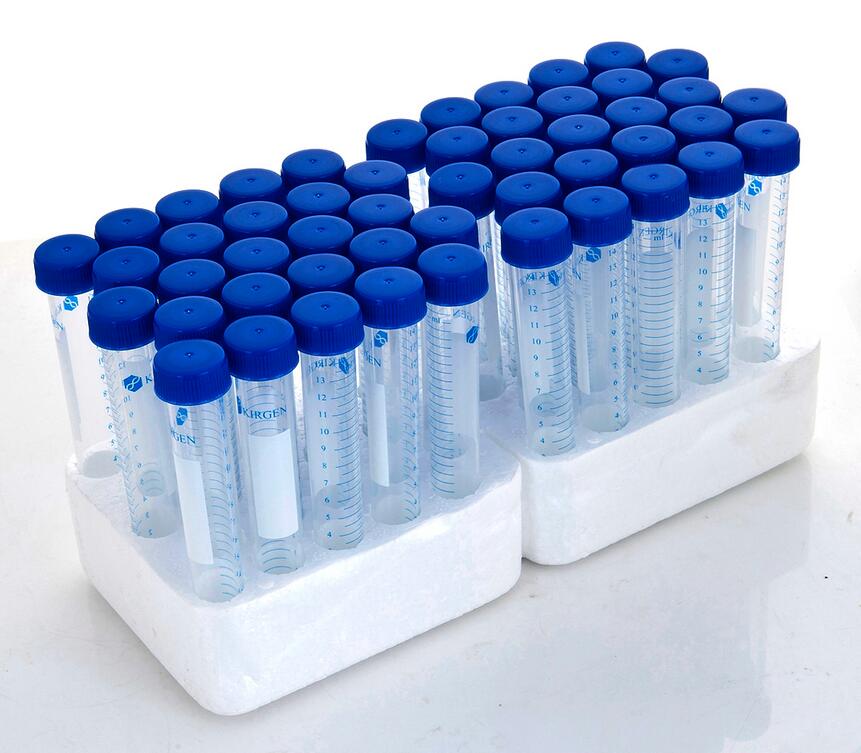 15ml锥形离心管，8000g，PP，灭菌，带架（KG2621）