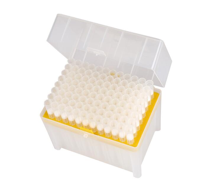 100-1000ul低吸附滤芯吸嘴，无色，带刻度，盒装灭菌（KG5333-L）