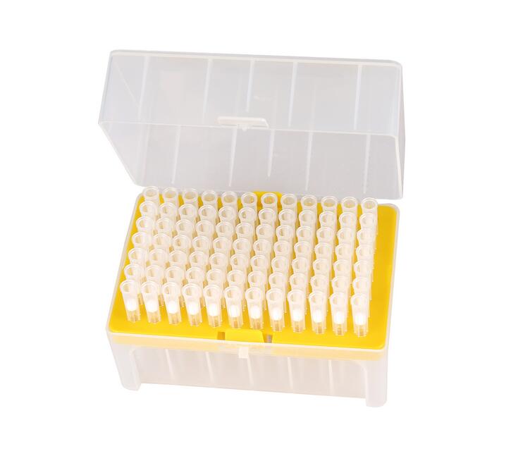 1-300ul低吸附滤芯吸嘴，无色，带刻度，盒装灭菌（KG5730-L）