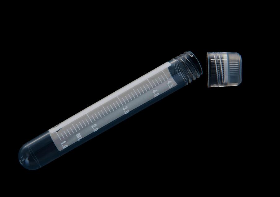 4.5ml外旋冻存管，圆底，射线灭菌，可加彩色旋盖插片（KG2740）