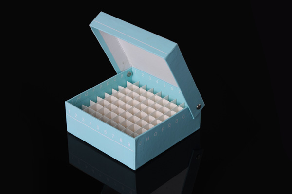 1.8ml/81格冻存盒，纸质，联盖盒（KG2701）