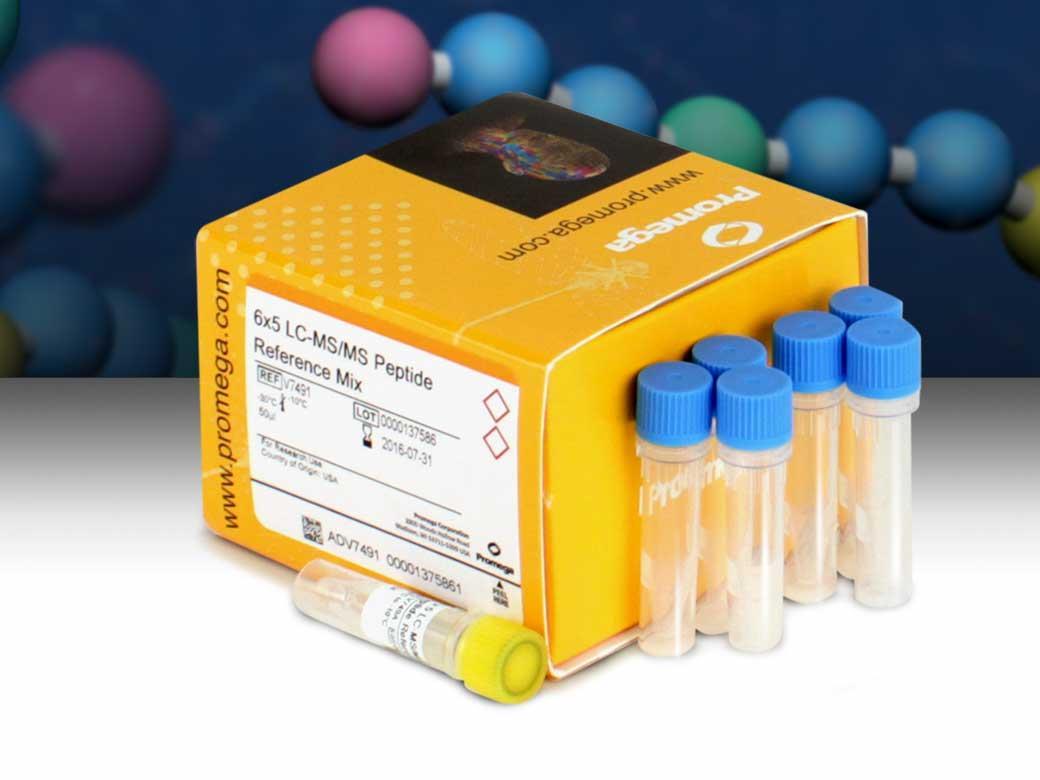 6 × 5 LC-MS/MS Peptide Reference Mix（V7495）